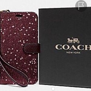 Coach IPhone X case/wristlet